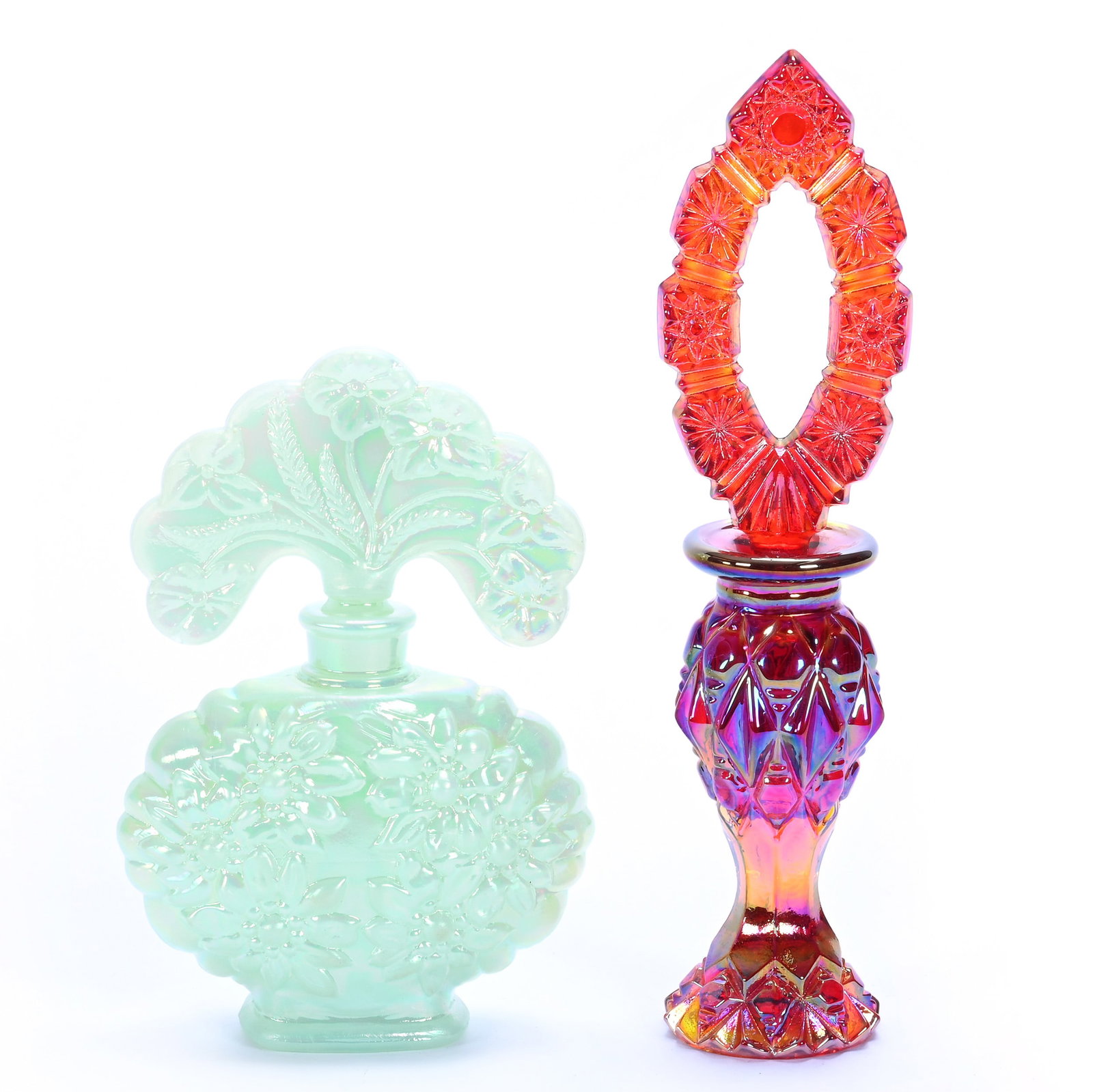 (2) Perfume Bottles, Fenton Art Glass (1 of 3)