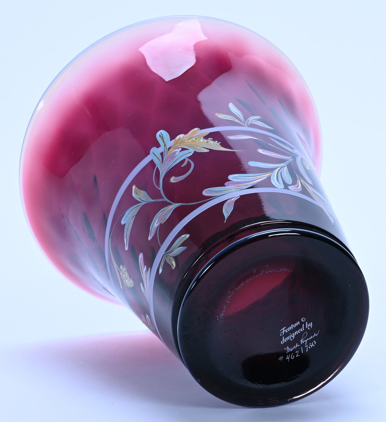 Flared Vase, Fenton Art Glass Limited Edition - 3