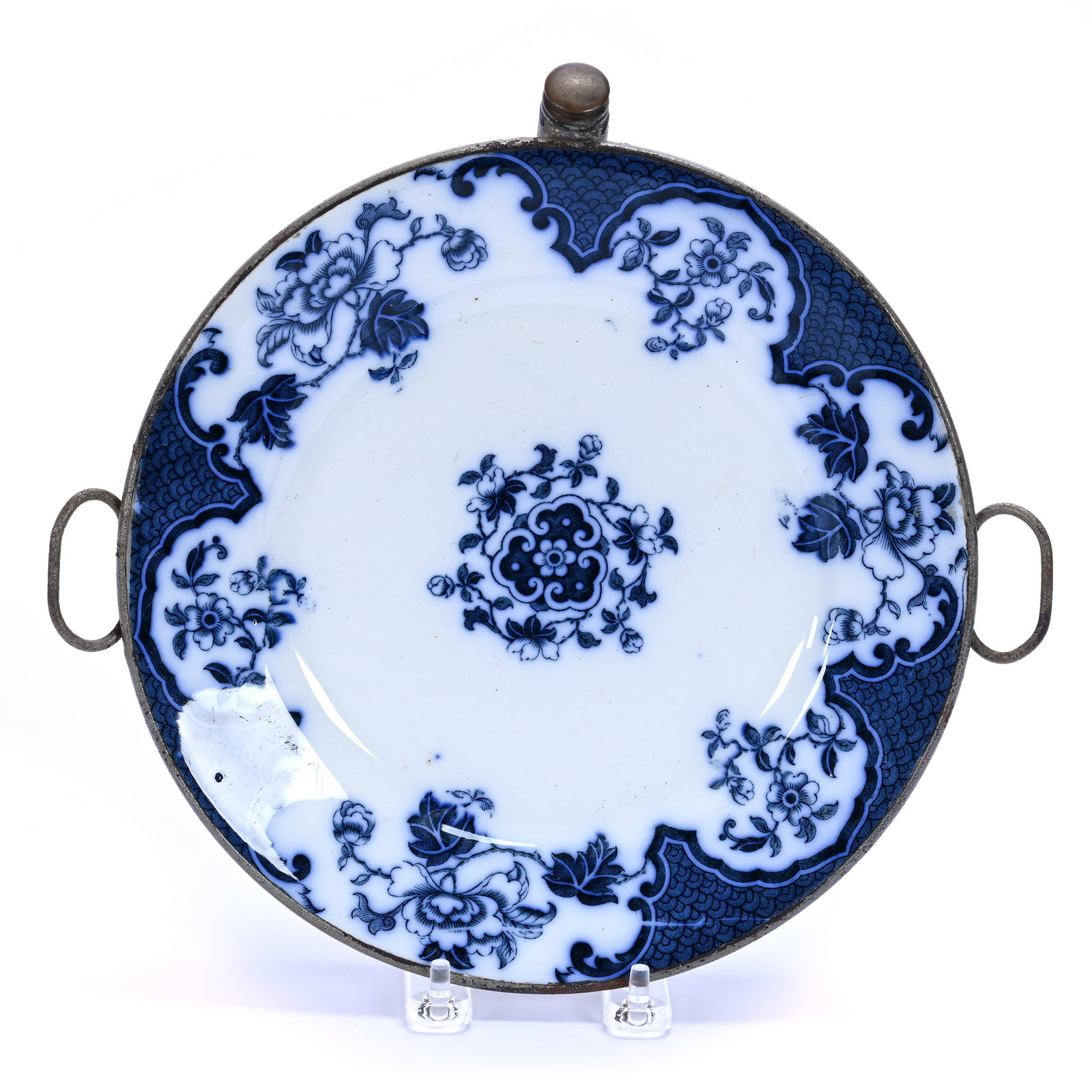 Two Handled Food Warmer Dinner Plate (1 of 2)