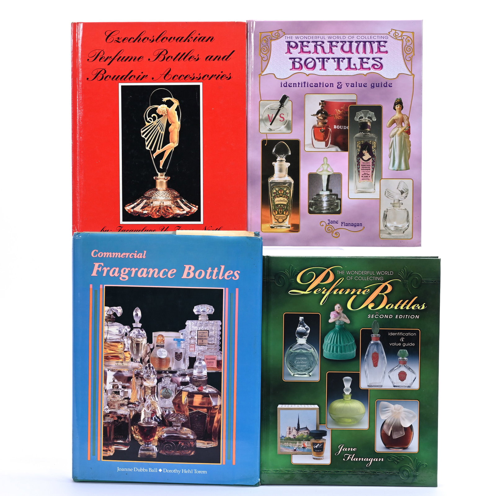 (5) Books and/or Publications About Perfume Bottles: (5) Books and/or Publications About Perfume Bottles, 12.25 x 9.5 x 3.25 Inches, Includes (1) Commercial Fragrance Bottles By Joanne Dubbs Ball And Dorothy Hehl Torem, (1) The Wonderful World Of Collec