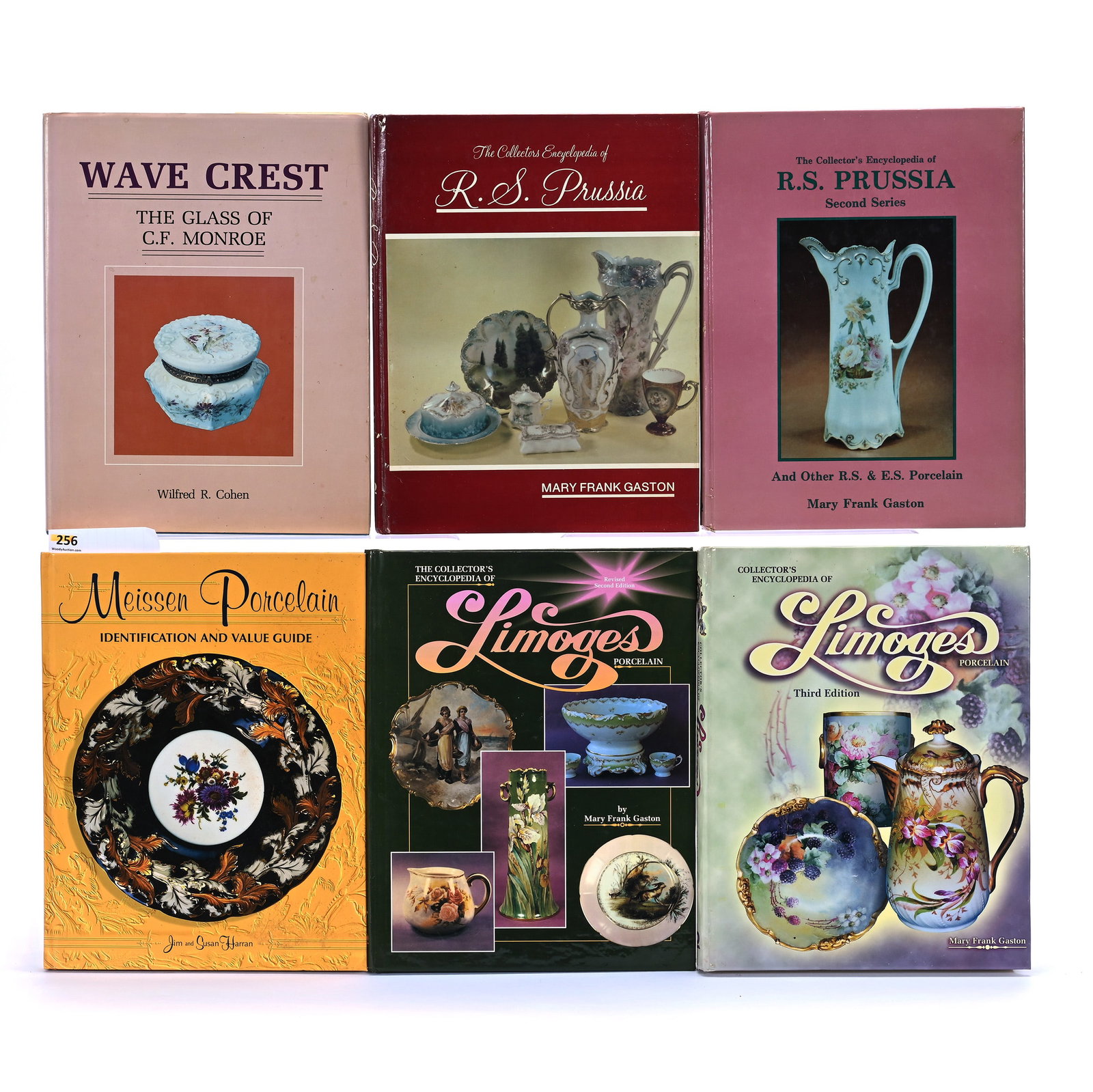 (6) Books About Porcelain: (6) Books About Porcelain, 11.25 x 8.75 x 4.75 Inches, Includes (1) Meissen Porcelain Identification And Value Guide By Jim And Susan Harran, (1) The Collector's Encyclopedia Of R.S. Prussia Second Se