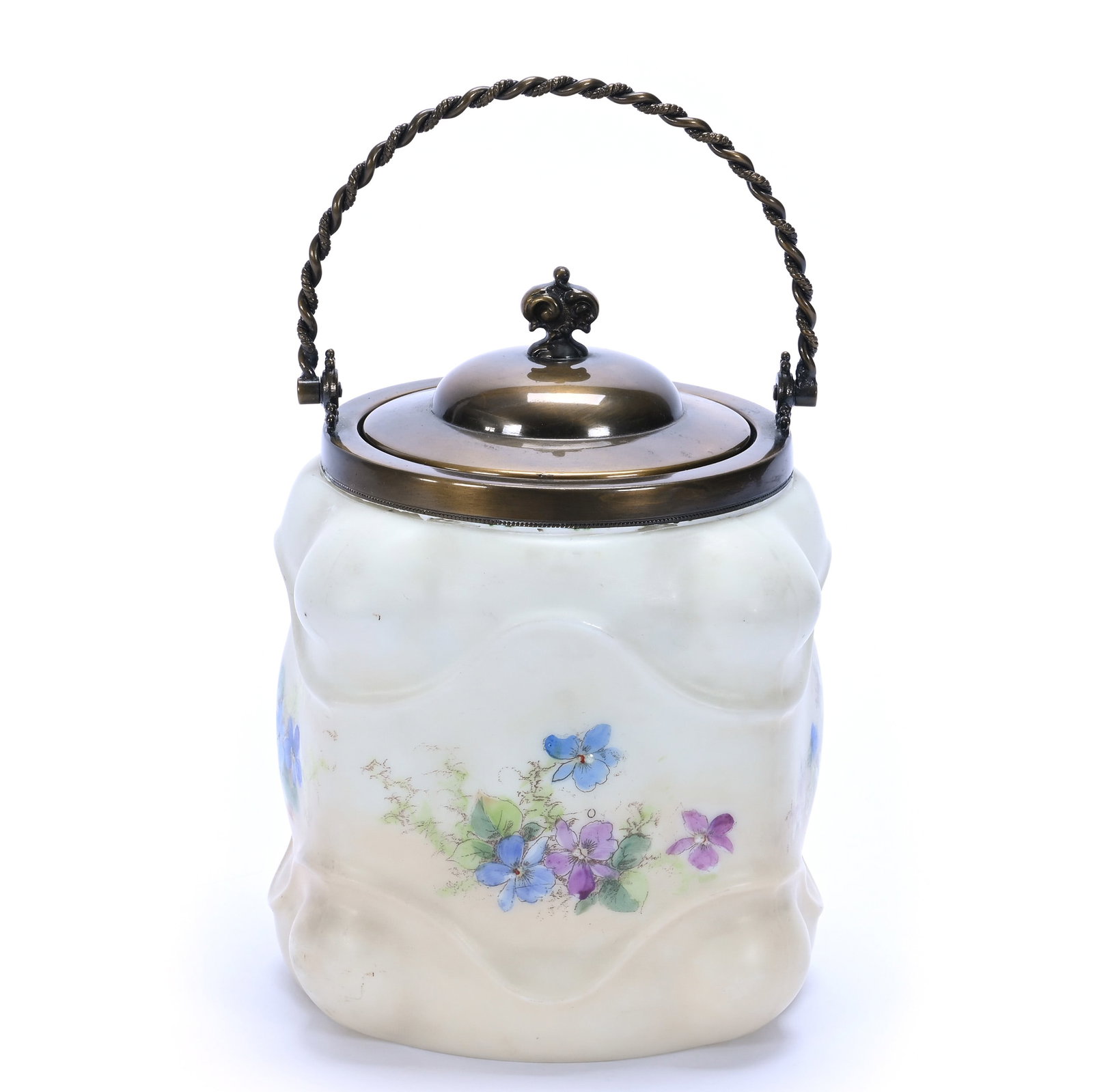 Biscuit Jar, Unmarked Wave Crest, Square Egg Crate Mold (1 of 3)