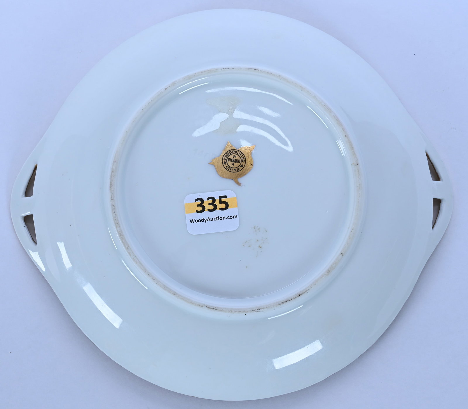Two Handled Plate, Marked Pickard - 2