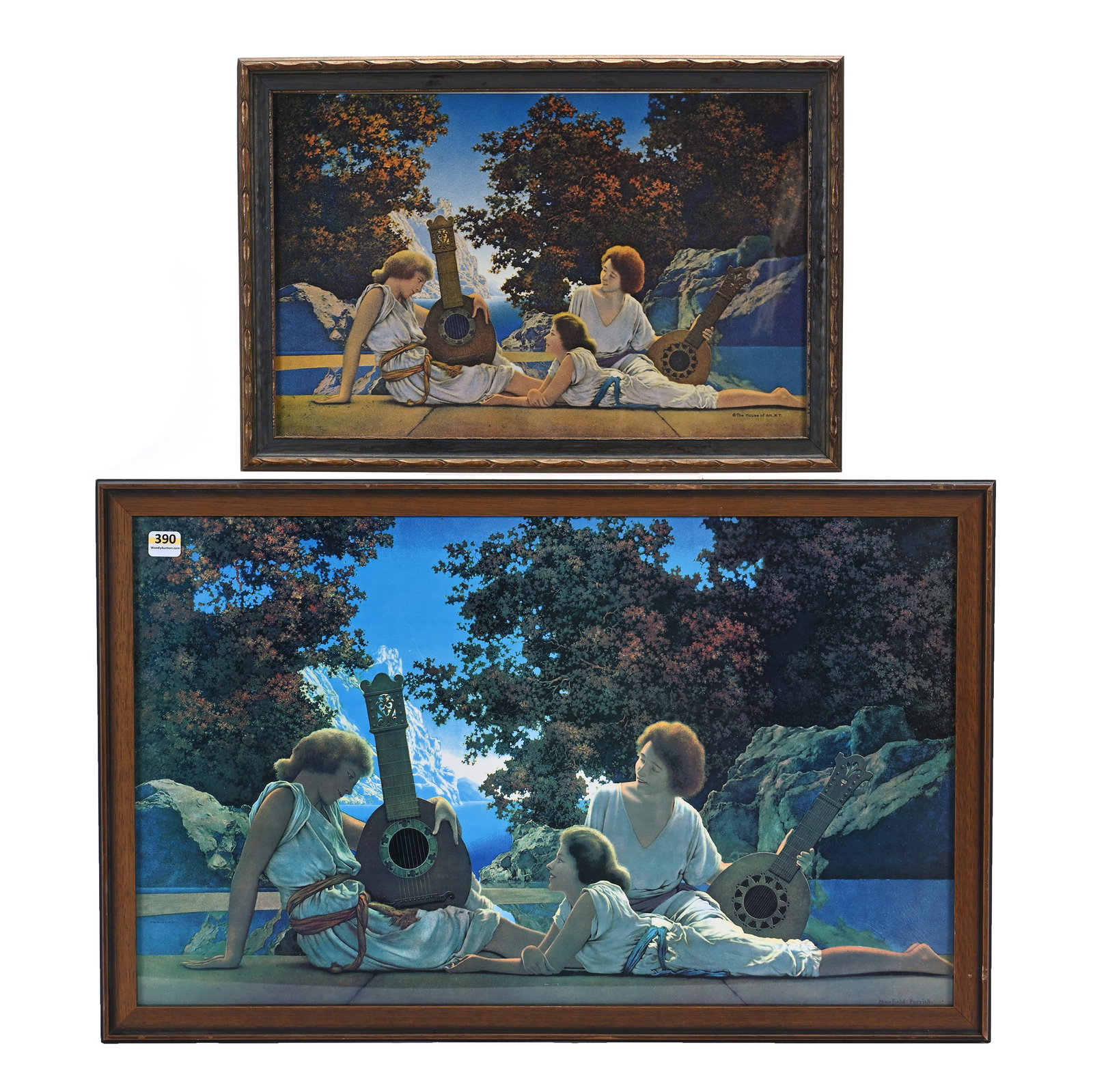 (2) Framed Lithograph By Maxfield Parrish (1 of 3)