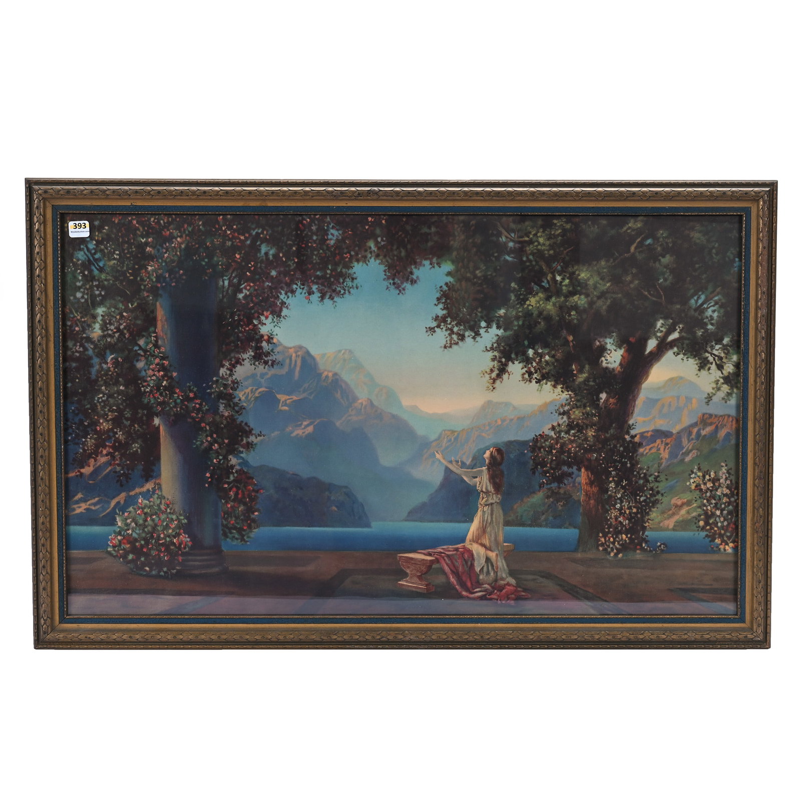 Framed Lithograph By Robert Atkinson Fox: Framed Lithograph By Robert Atkinson Fox, 20.5 x 32.5 x 1 Inches, Titled: "Dawn", Circa 1920s, Original Frame, 8.1 Pounds, Grady and Annette Hite Collection, North Carolina. Effective 6/6/26, All Live