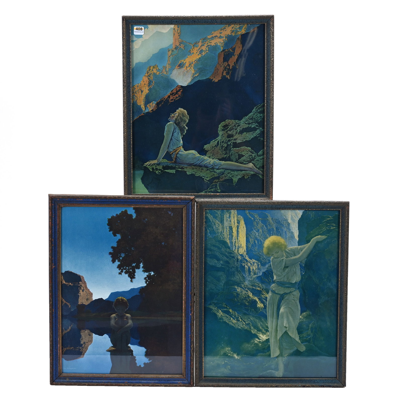 (3) Framed Lithographs By Maxfield Parrish (1 of 7)