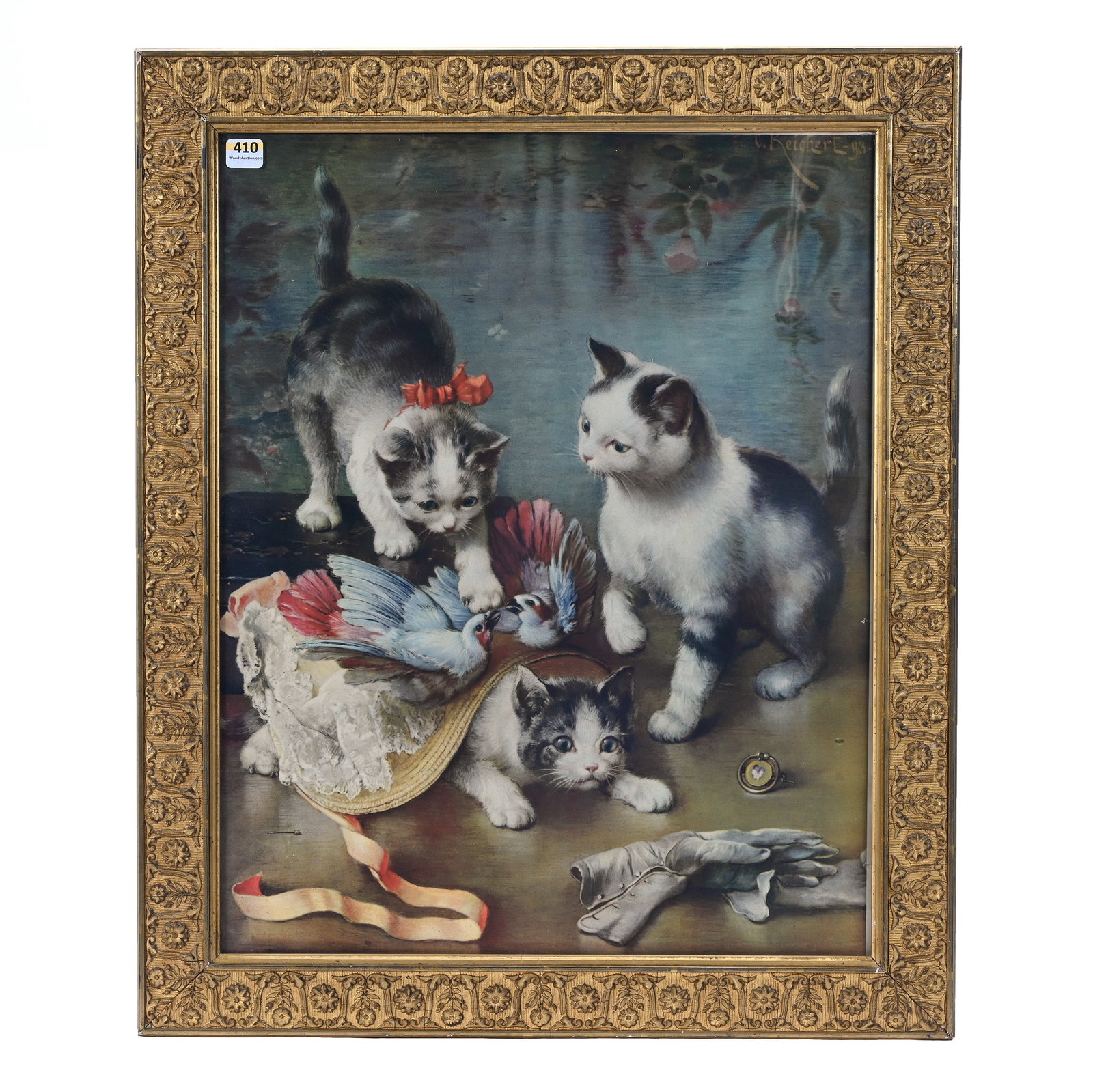 Framed Original Lithograph By Carl Reichert (1 of 2)