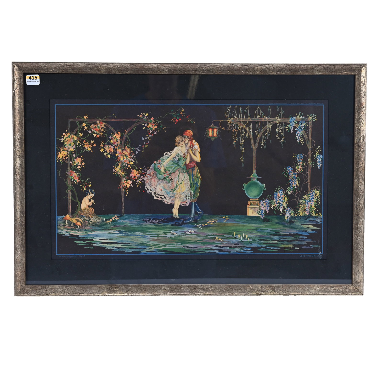 1920s Framed Art Deco Print By Tsanya (1 of 3)
