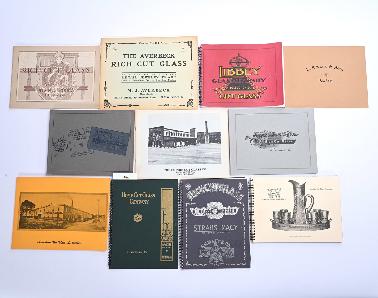 (11) Cut Glass Catalog Reprints Published By ACGA And More (1 of 5)