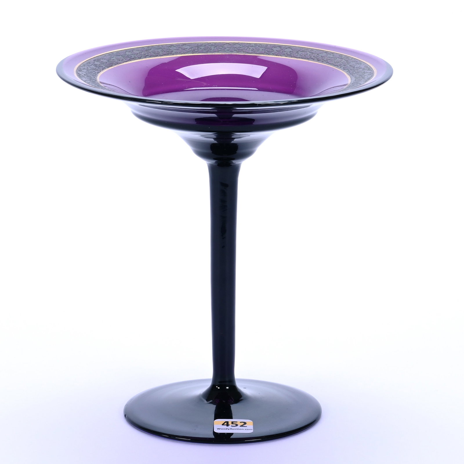 Compote, Signed Moser Karlsbad Czechoslovakia (1 of 3)