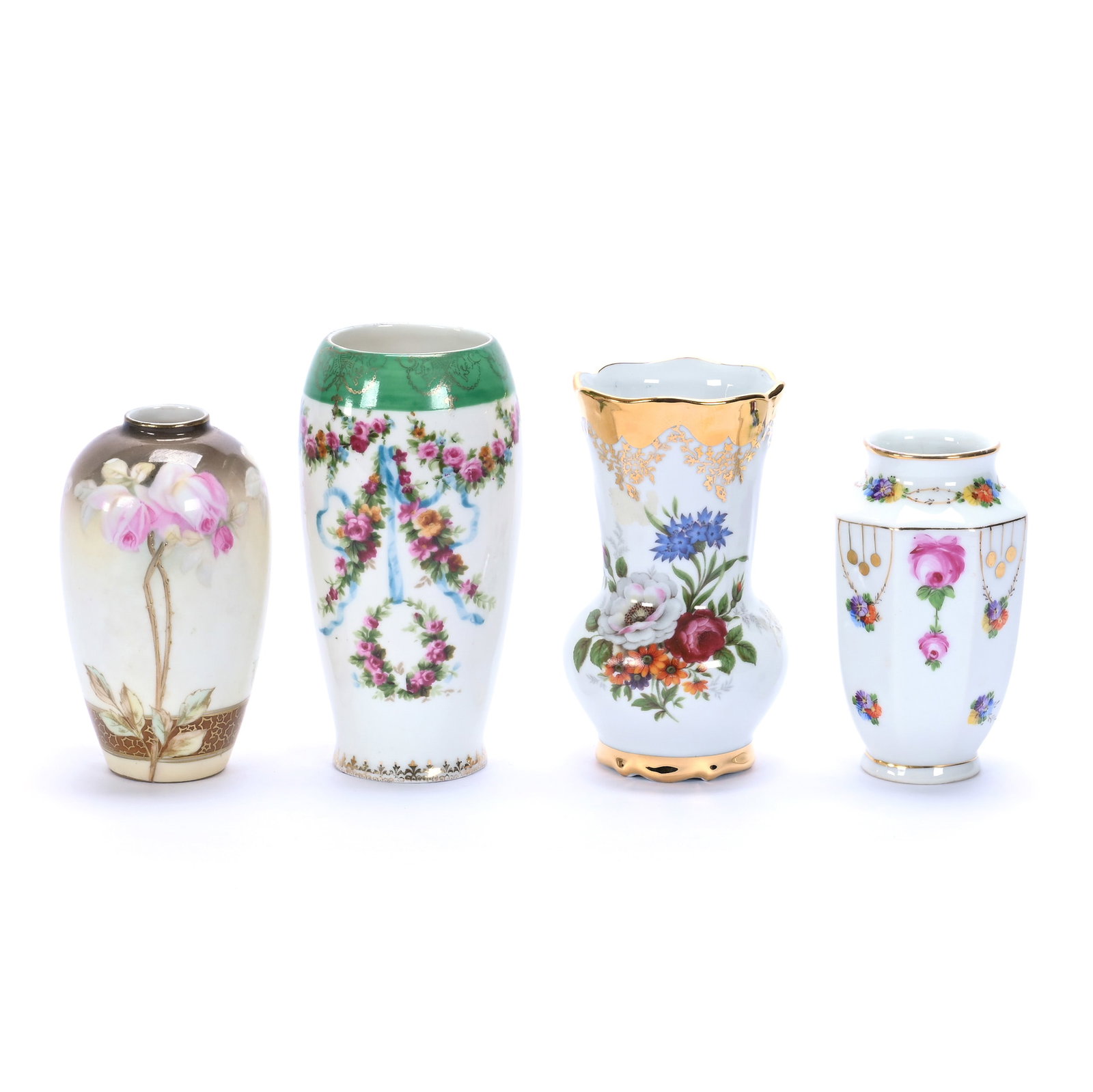 (4) Vases With Colorful Floral Decor (1 of 3)