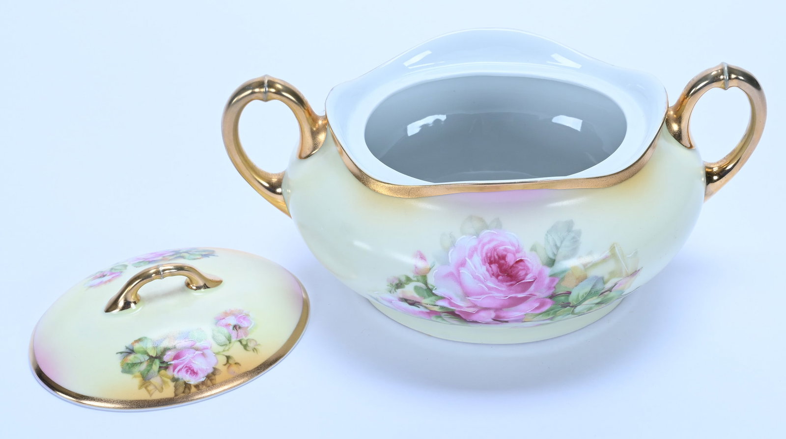Two Handled Cracker Jar, Marked Bavaria - 2