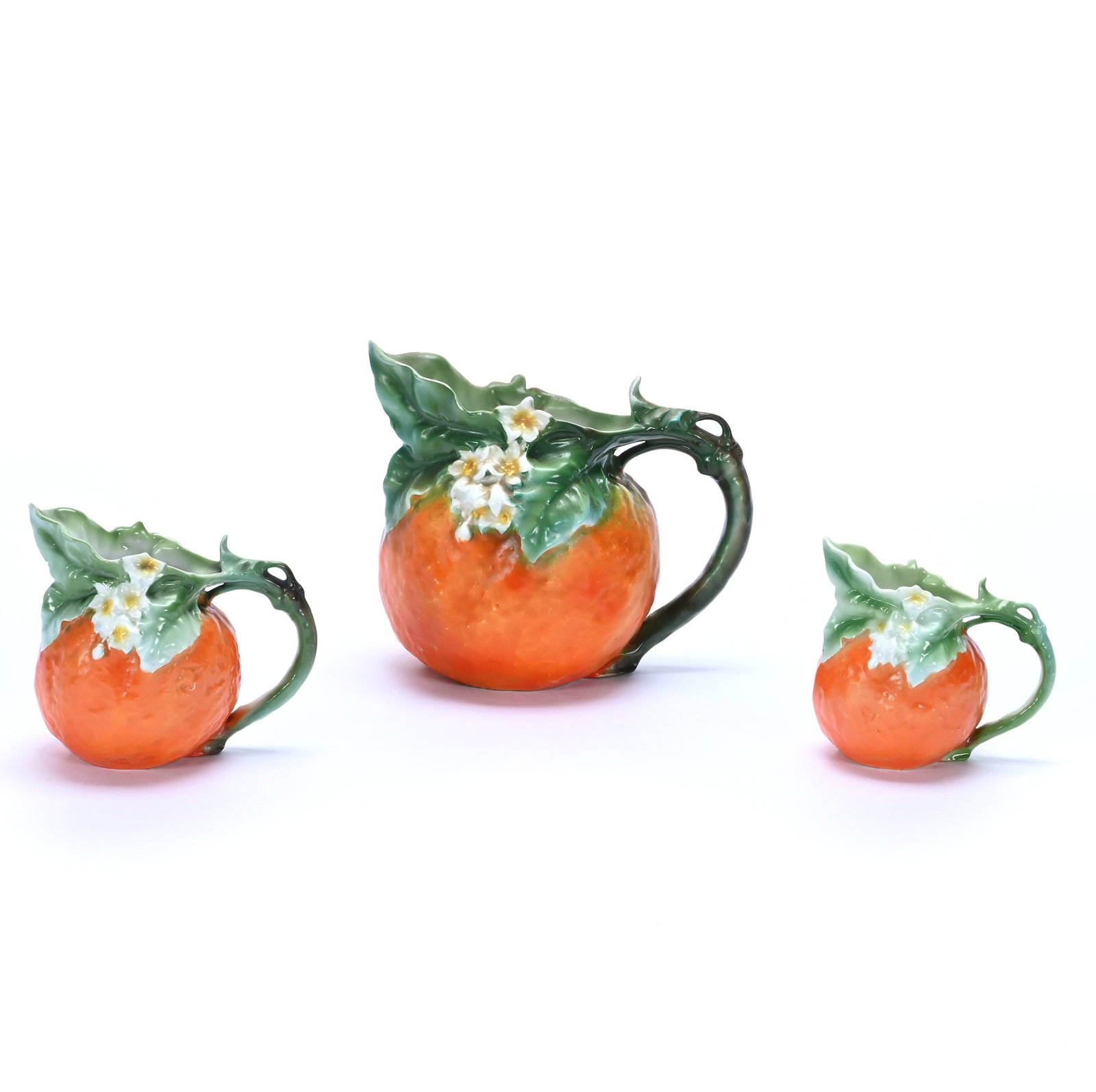 (3) Water Pitcher, Milk Pitcher, And Creamer, Royal Bayreuth Blue Mark (1 of 3)