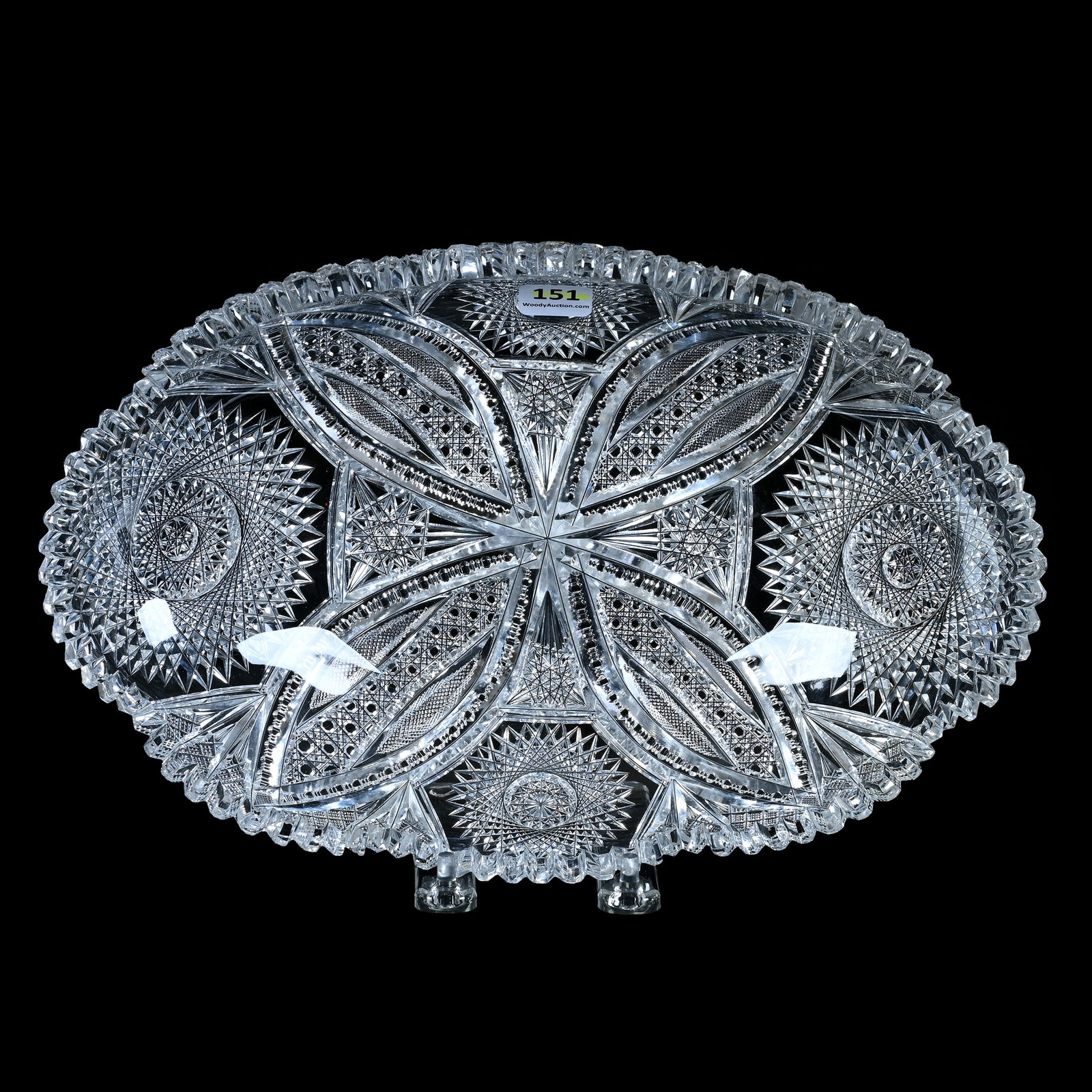 Bun Tray, American Brilliant Cut Glass (1 of 2)