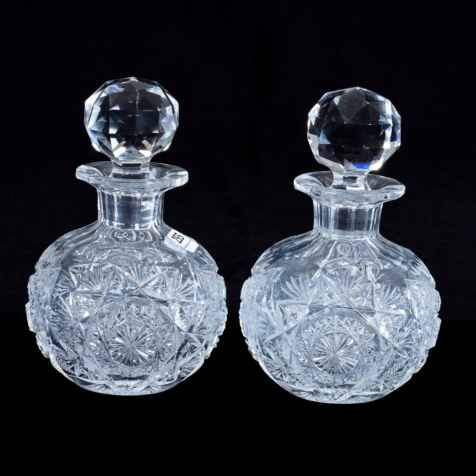 (2) Cologne Bottles, American Brilliant Cut Glass (1 of 4)