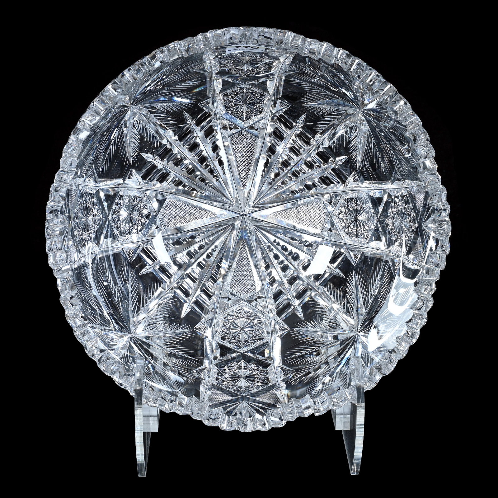 Bowl, American Brilliant Cut Glass, Oasis Pattern Designed By W.C. Anderson (1 of 3)