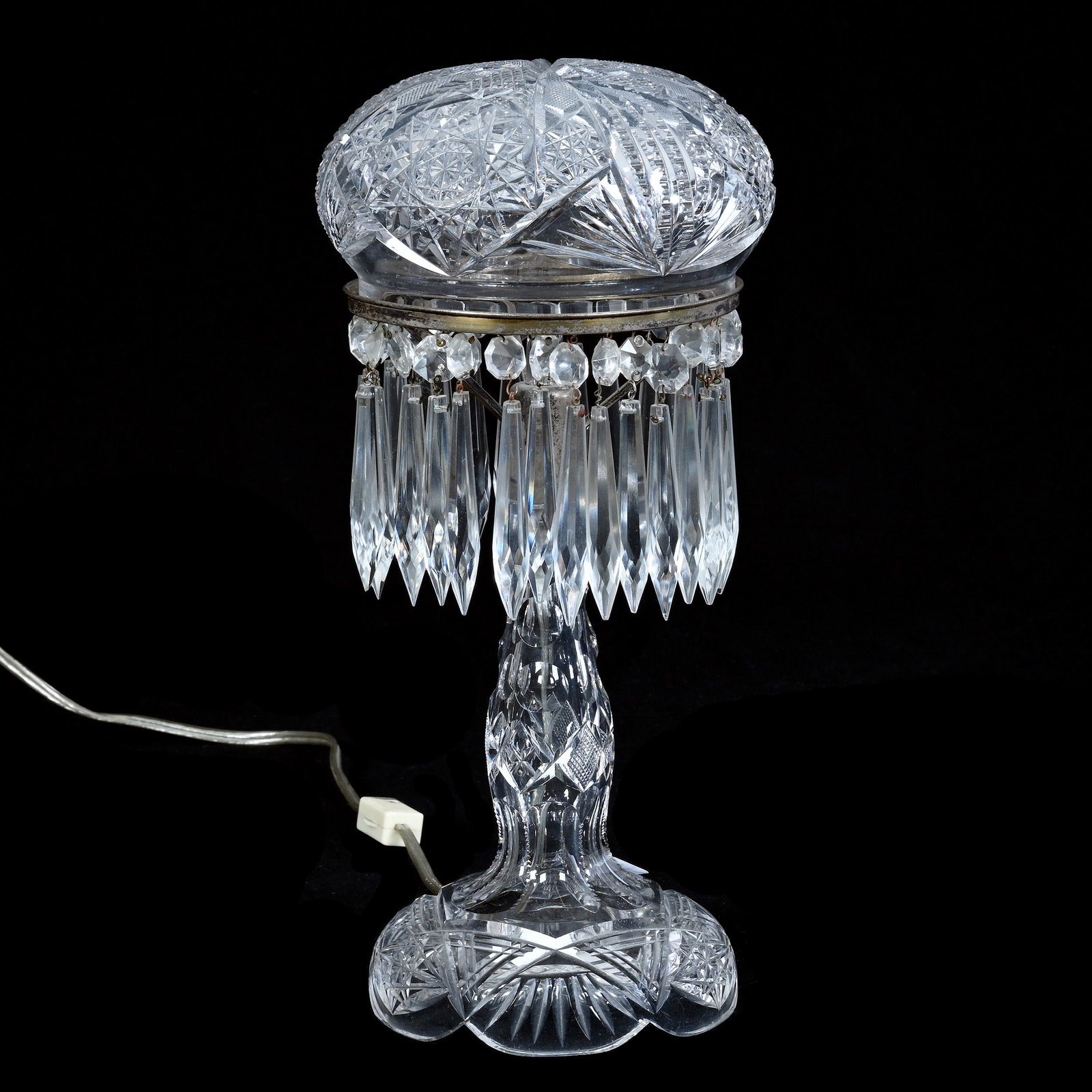 Boudoir Lamp, American Brilliant Cut Glass (1 of 3)