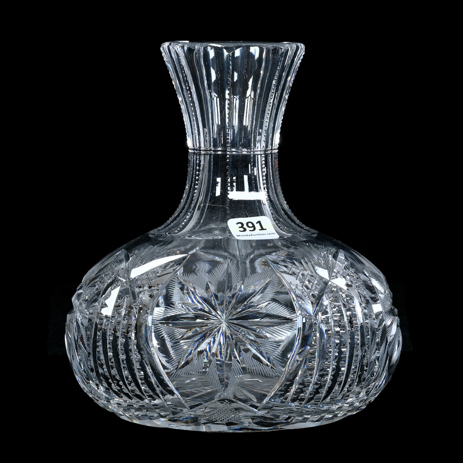 Water Carafe, American Brilliant Cut Glass (1 of 3)