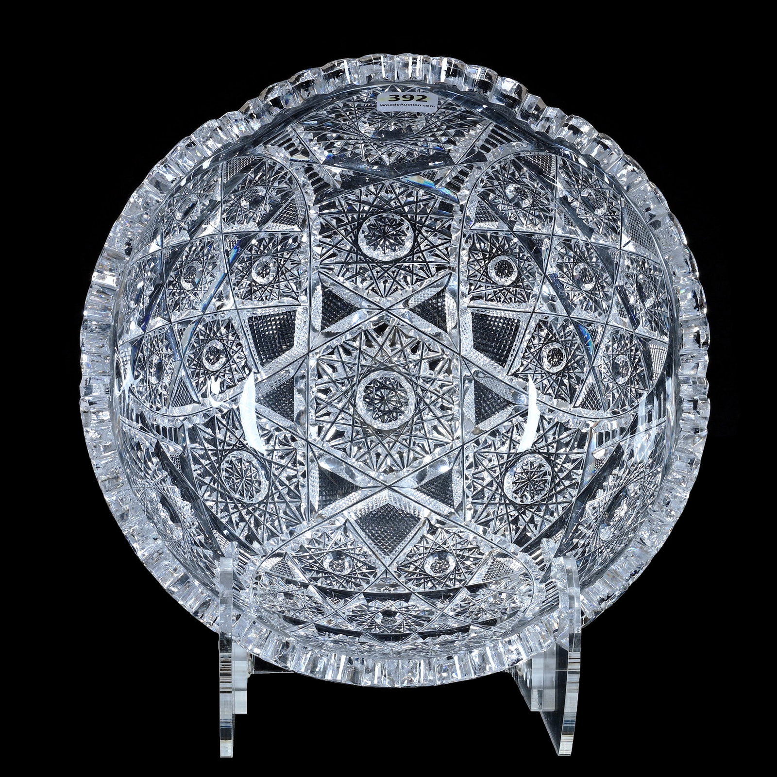 Bowl, American Brilliant Cut Glass, Paris Pattern By Nelson Cut Glass (1 of 4)