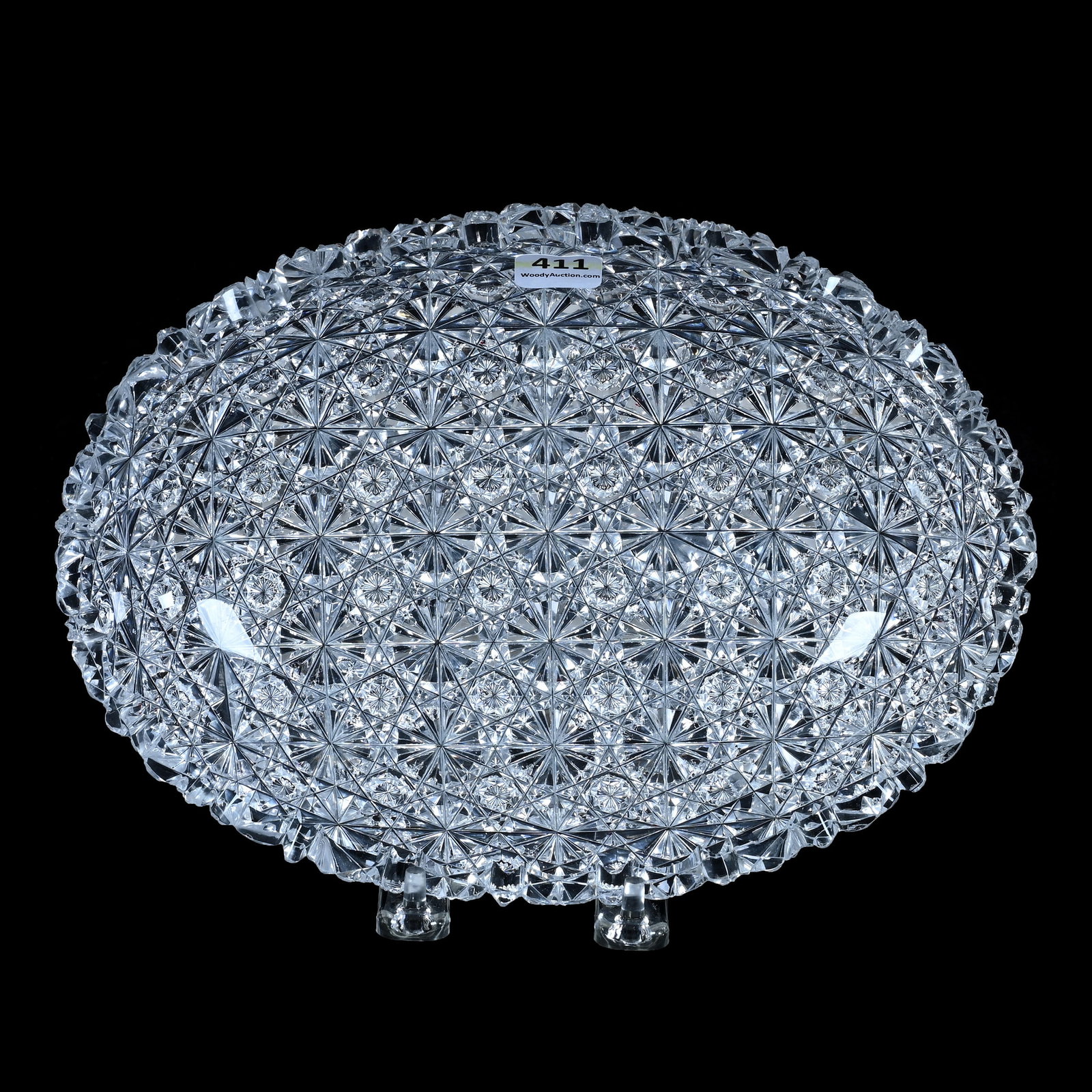 Oval Dish, American Brilliant Cut Glass (1 of 4)
