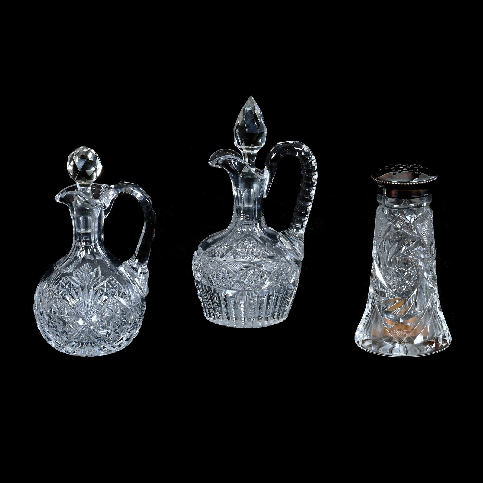 (3) Table Items, American Brilliant Cut Glass (1 of 4)