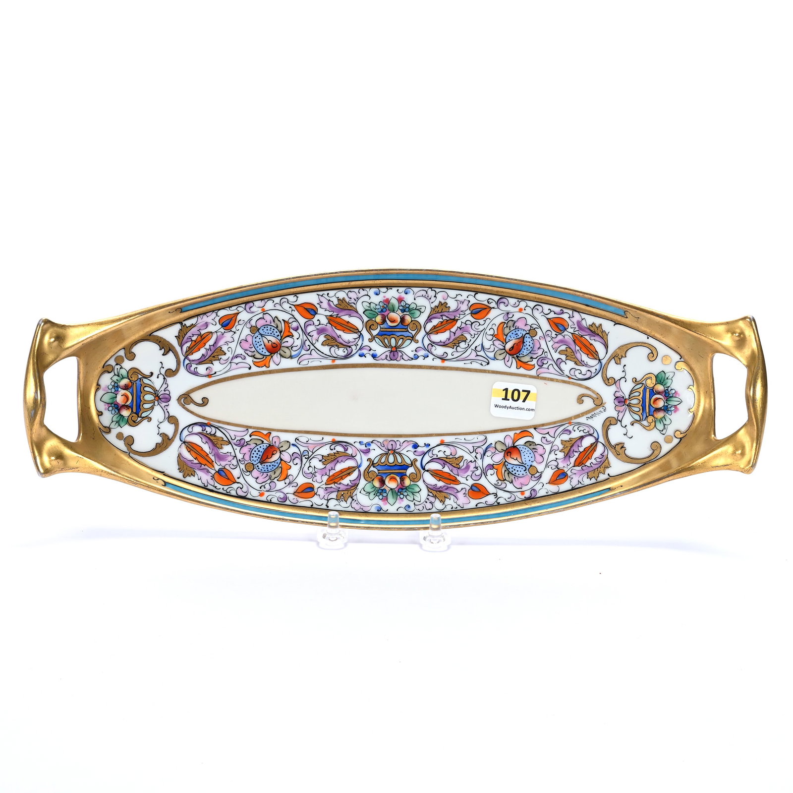 Serving Tray, Marked Pickard, Venetian Renaissance Pattern (1 of 3)