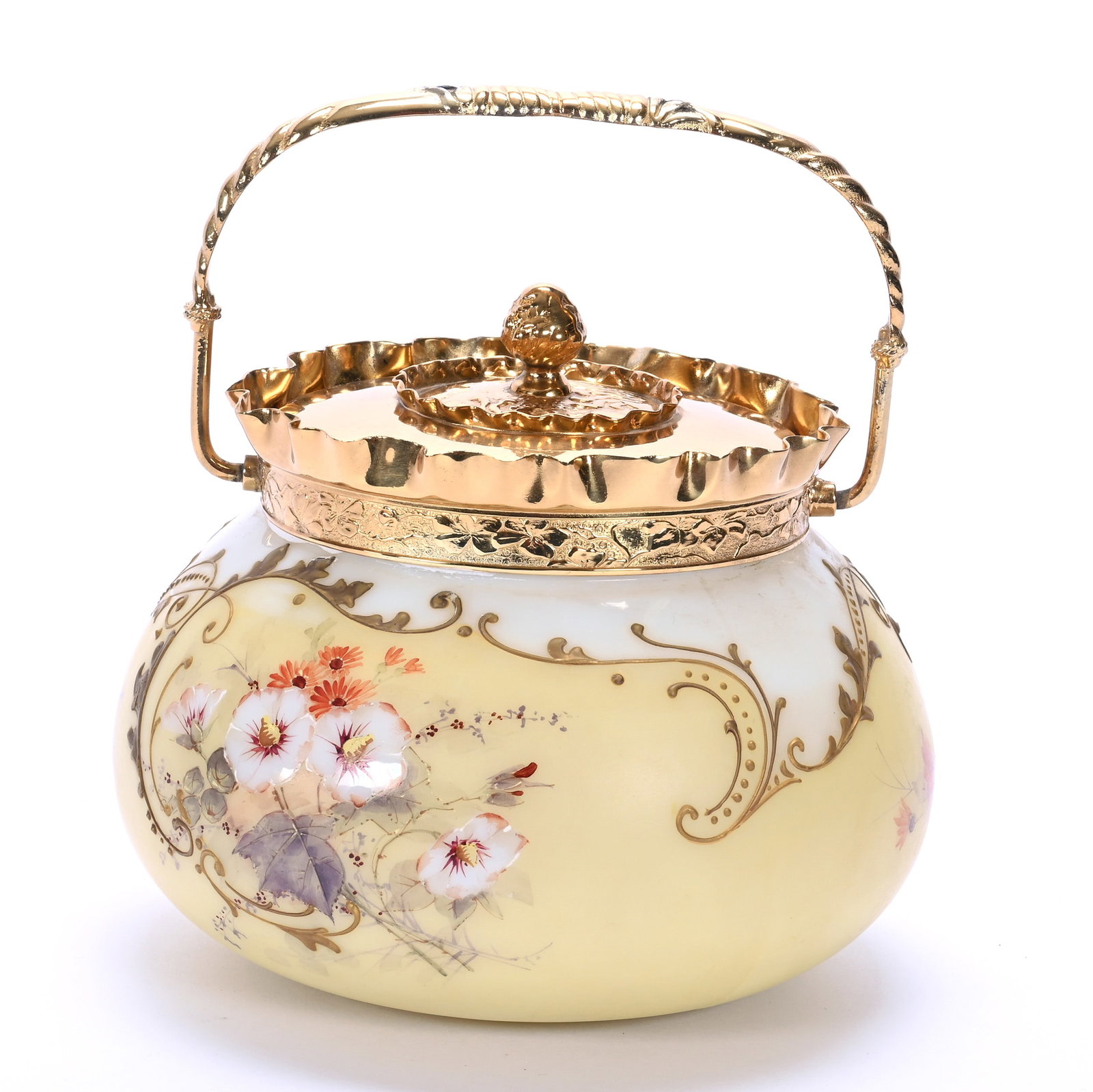 Biscuit Jar, Marked Crown Milano #520 (1 of 3)
