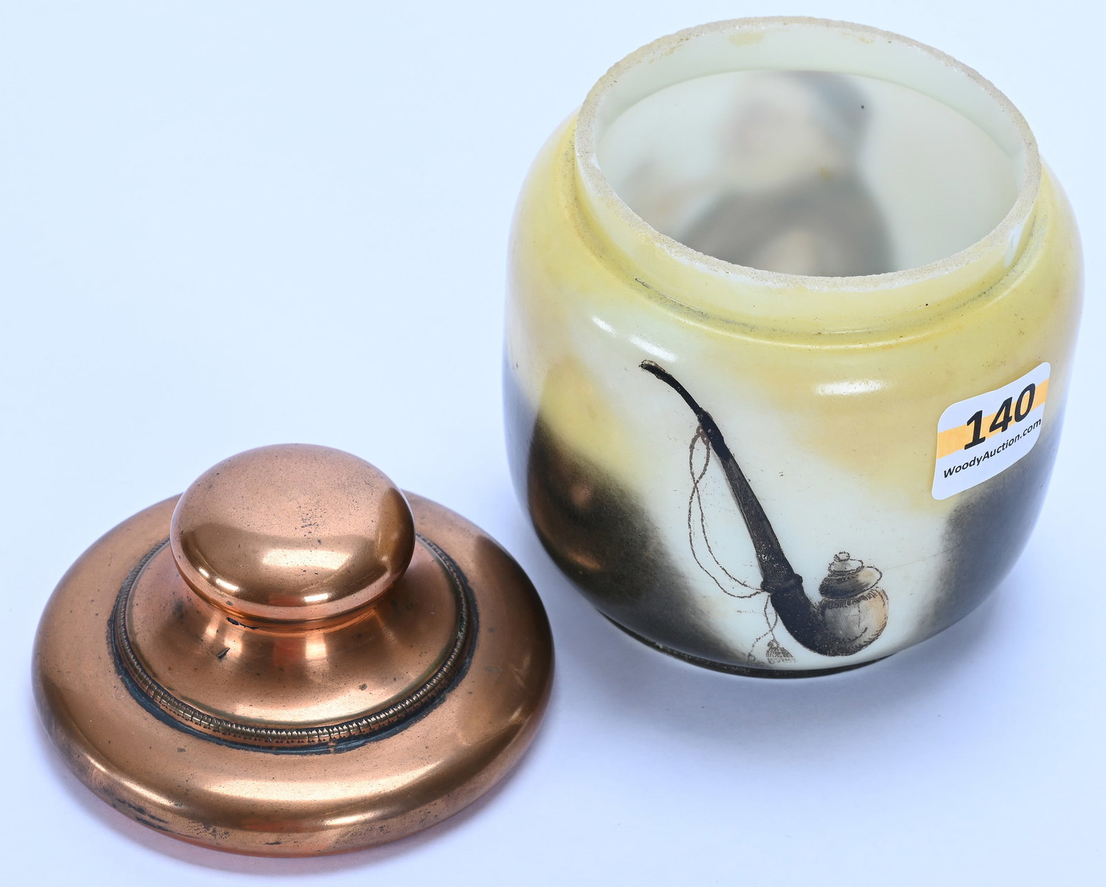 Small Humidor, Unmarked Opalware - 2