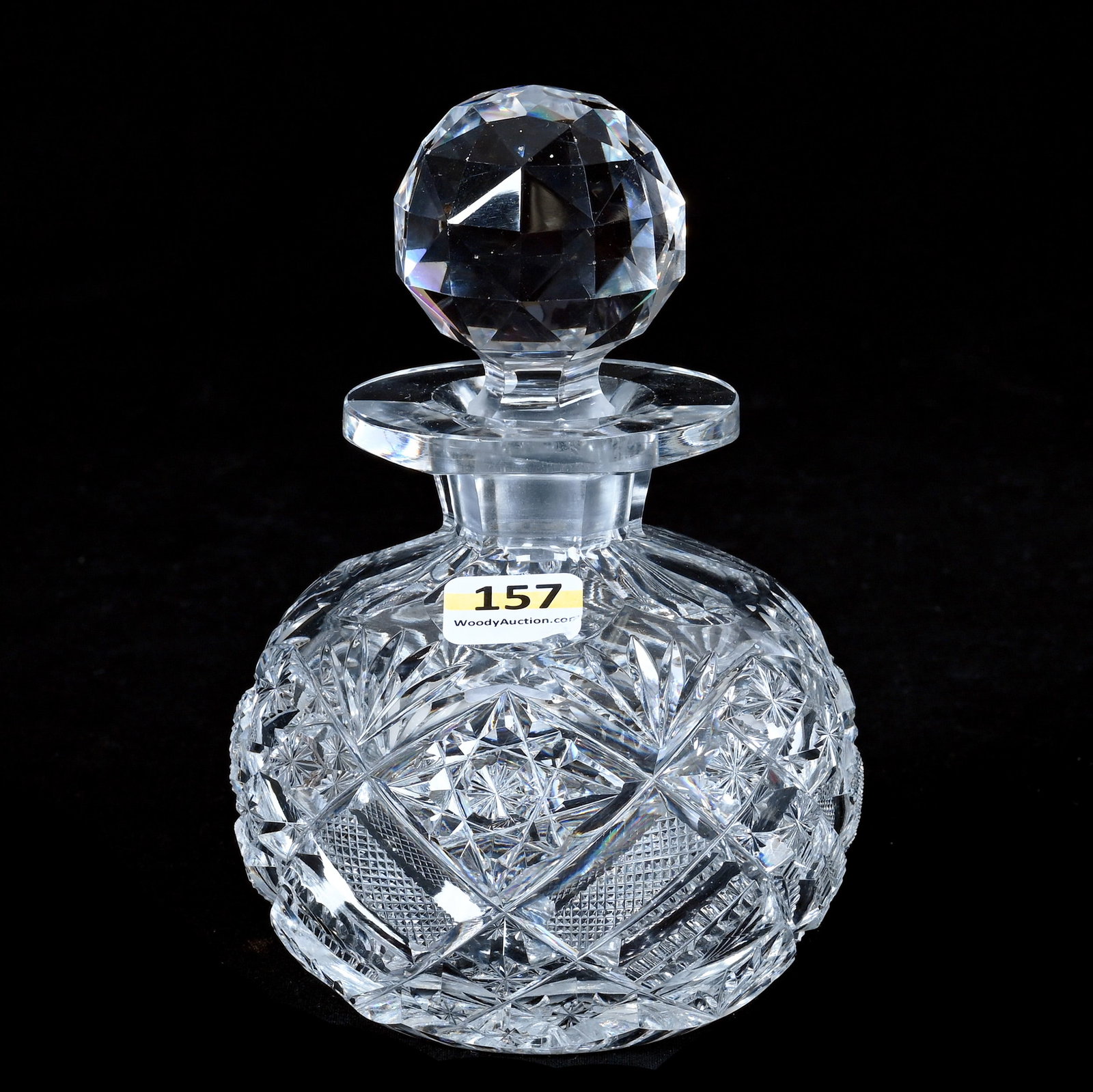 Cologne Bottle, American Brilliant Cut Glass, Argand Pattern By J. Hoare (1 of 5)