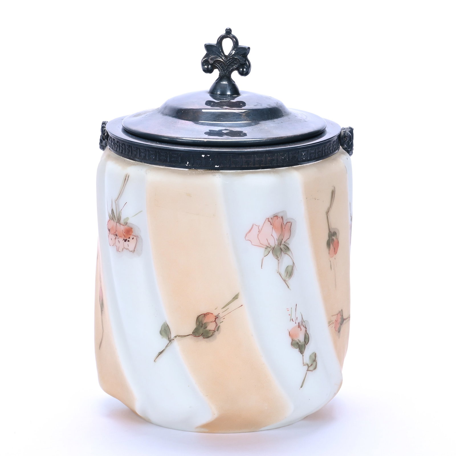 Biscuit Jar, Unmarked Wave Crest, Swirl Mold (1 of 3)