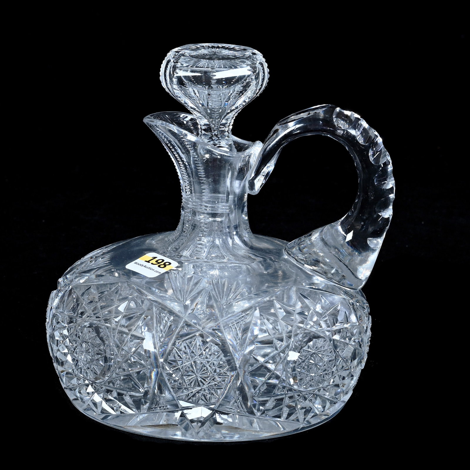Ship's Decanter, American Brilliant Cut Glass (1 of 4)