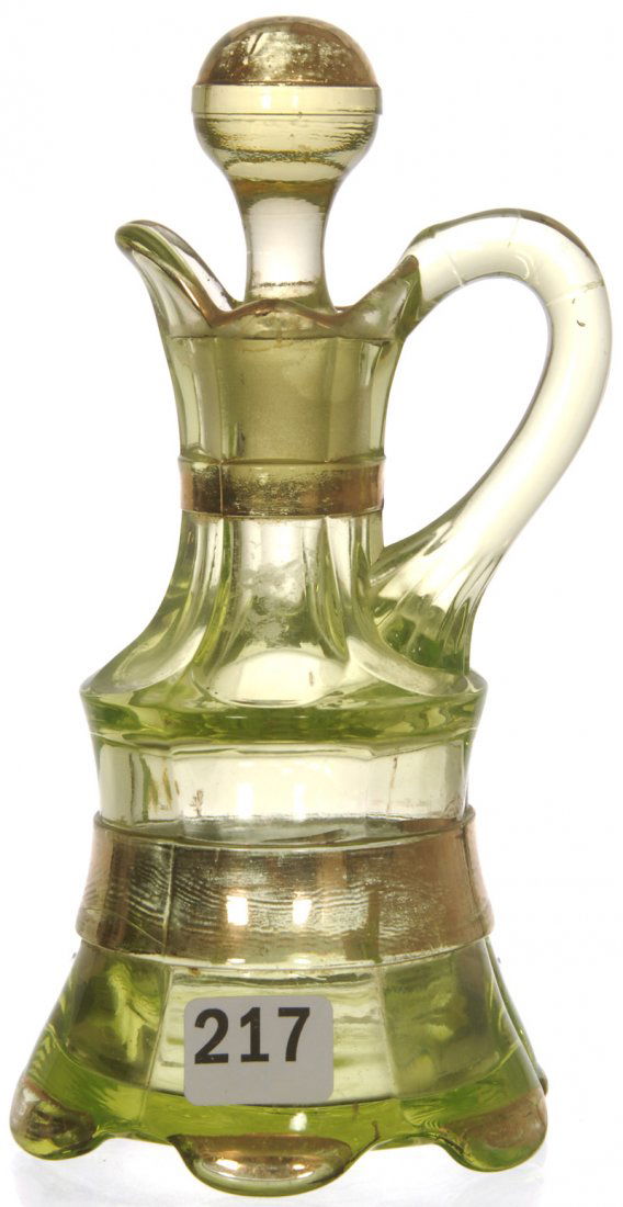 7" VASELINE PATTERN GLASS CRUET BOTTLE Oct 05, 2013 Woody Auction