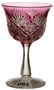 4 3/4" AMERICAN BRILLIANT CUT GLASS CRANBERRY CUT TO