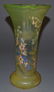 12 1/2" SIGNED GALLE FRENCH CAMEO ART GLASS VASE - 2