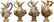 MEISSEN ELEMENTAL SERIES - MUSEUM QUALITY SET OF (4)