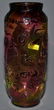 12" ENGLISH CAMEO RAINBOW SWIRL ART GLASS VASE - 2