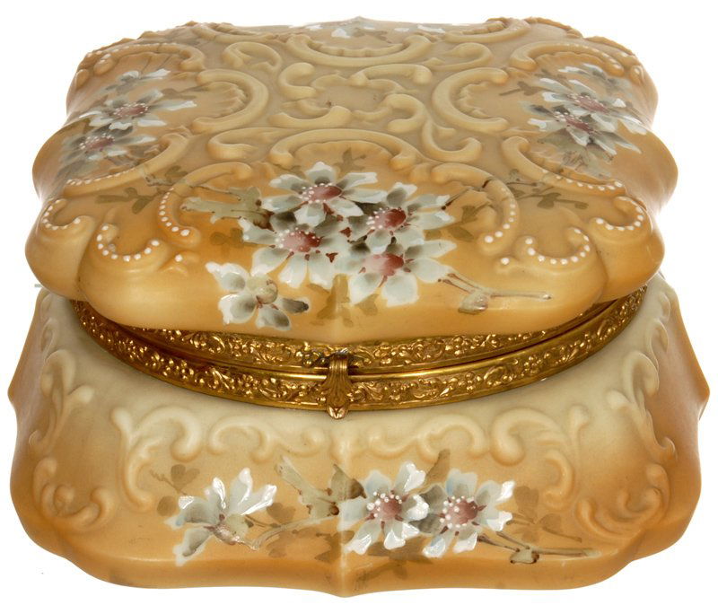 3 3/4" X 7" NAKARA SQUARE HINGED DRESSER BOX