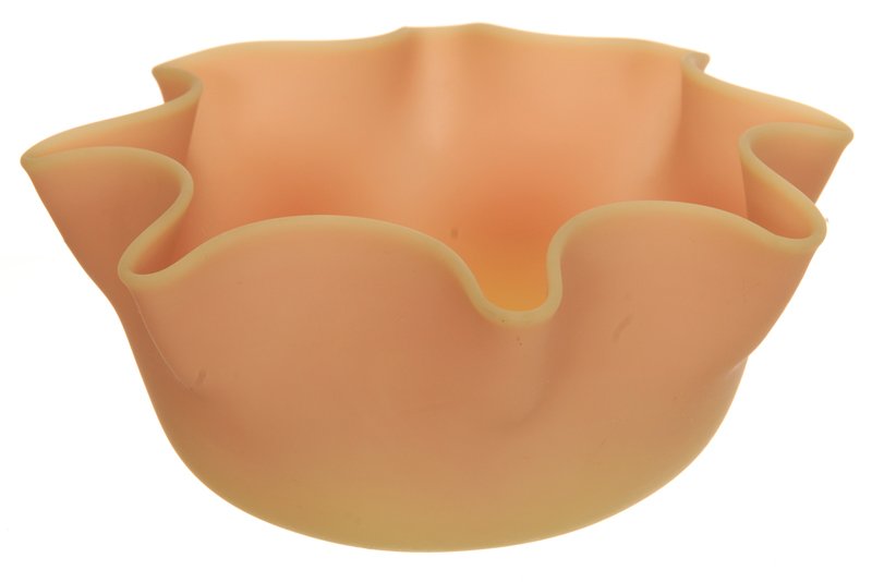 2 3/4" X 6" BURMESE RUFFLED FINGER BOWL: 2 3/4" X 6" BURMESE RUFFLED FINGER BOWL