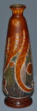 RARE 10" SIGNED GALLE FRENCH CAMEO ART GLASS VASE - 3