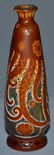 RARE 10" SIGNED GALLE FRENCH CAMEO ART GLASS VASE - 5