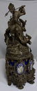 38" X 27" MUSEUM QUALITY FRENCH STATUE CLOCK - 10