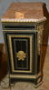 42 1/2" X 29" X 18" EBONY MARBLE TOP LIGHTED CABINET - 2