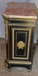 42 1/2" X 29" X 18" EBONY MARBLE TOP LIGHTED CABINET - 3