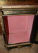 42 1/2" X 29" X 18" EBONY MARBLE TOP LIGHTED CABINET - 4