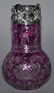 FABULOUS WATER PITCHER, AMETHYST CUT TO CLEAR WITH - 4
