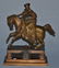 19 1/4" X 15" BRONZE MANTELPIECE WITH FIGURE SIDE - 2