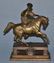 19 1/4" X 15" BRONZE MANTELPIECE WITH FIGURE SIDE - 3
