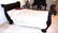 48" X 108" FINELY CARVED ORIENTAL TEAKWOOD FULL SIZE