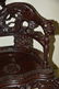 45" X 50" CARVED TEAKWOOD ORIENTAL BENCH - 4