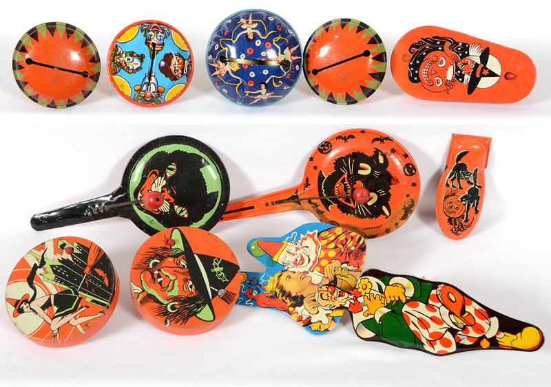 (12) VINTAGE HALLOWEEN AND PARTY NOISE MAKERS: (12) VINTAGE HALLOWEEN AND PARTY NOISE MAKERS